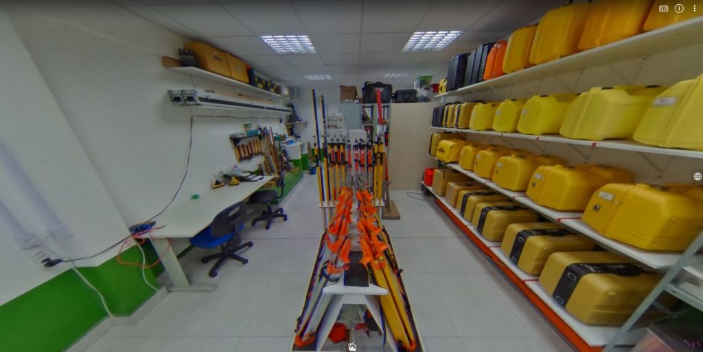 Equipamentos de laboratório utilizados em atividades de Agrimensura